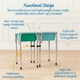thumbnail image 5 of ECR4Kids 2-Station Sand and Water Adjustable Height Table, Sensory Bins, Seafoam/Emerald, 5 of 9