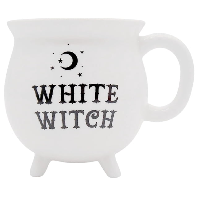 Taza Caldero De Bruja Witches Brew Gótica Blanco