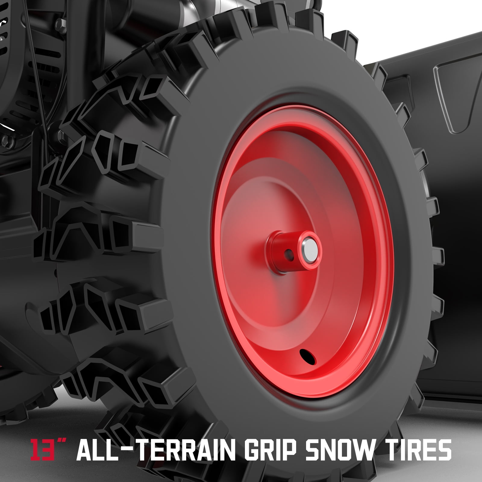Amerisun 24" Self-Propelled Gas Snow Blower, 212 cc, 4-Cycle Two-Stage Snow Thrower with Headlight