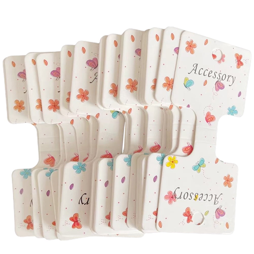 200pcs Hair Bow Cards Hair Jewelry Holders Headdress Display Cards Hair
