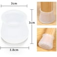 thumbnail image 3 of 24 tapones de silicona para patas de sillas, almohadillas de silicona para muebles, mesas, protectores de patas antiarañazos para sillas, mesas, sofás de casa, 28-45 mm (transparente), 3 of 5