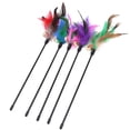 thumbnail image 4 of IKemiter 60CM Cat Toy Funny Cat Stick With Small Bell Feathers Playing Rod Toys Pet Product Random Color, 4 of 6
