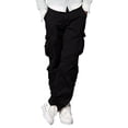 thumbnail image 1 of Pantalones cargo Match Wild para hombre, color negro, talla 30, 1 of 7