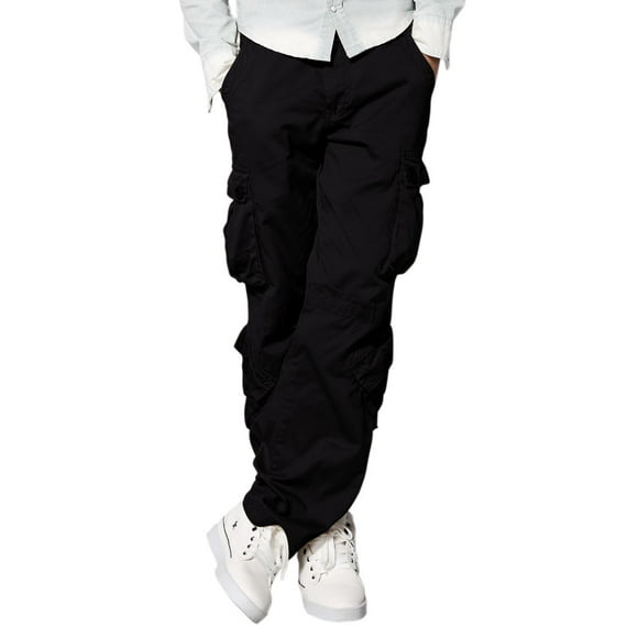 Pantalones cargo Match Wild para hombre, color negro, talla 30