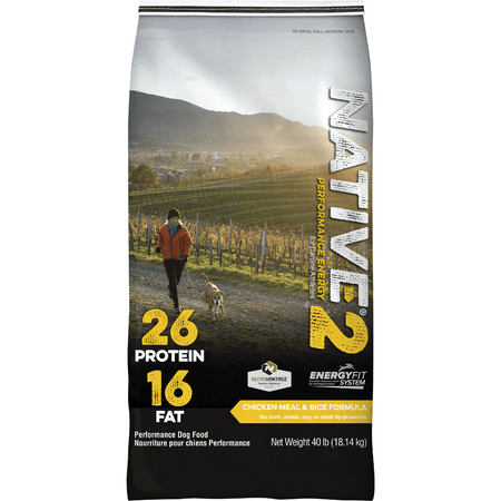 UPC: 0808631072690 | Native Performance Dog Food Level 2 Chicken Meal and Rice Formula 40lbs