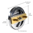 thumbnail image 4 of Westbrass Bathtub Assembly with Tip-Toe Drain, Illusionary Overflow and Sch. 40 ABS Elbows, Matte Black, 4 of 10