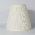 thumbnail image 2 of Urbanest 1101555 Eggshell Mushroom Pleated Hardback Lamp Shade 5x9x8.5' (Spider), 2 of 2