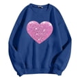 thumbnail image 4 of Mode Femme Décontractée Couleur Unie Ample Manches Longues Imprimé Lettre Col Rond Chandail à Capuchon 2t Fermeture à Glissière Chandail à Capuchon Fille Chandail à Capuchon Deux Pièces Robe Chandail Français Doublée Veste Femme Décontractée Chaude Hauts Femme, 4 of 4