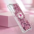 thumbnail image 4 of Funda para Samsung Galaxy A14 5G con Brillo Líquido Flotante, Purpurina, Parachoques y Anillo Giratorio Soporte, 4 of 5