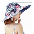 thumbnail image 5 of CoCoMangos Womens Summer Sun Hat Super Wide Brim Floral Beach Bucket Caps Reversible Foldable UV Protection Lady Hat Travel, 5 of 7