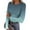 *Mint Green 01, variant on Long Sleeve T Shirts for Women ,Crew Neck Thermal Shirts ,Ribbed Knit Slim Fit Tee with Print Black 06,Womens Plus L