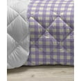 thumbnail image 3 of Abstract Down Alternative Comforter, Houndstooth Motif Retro Fashion Scottish Traditional Hipster Design, Microfiber Quilt for All Season, 5 Sizes, Lime Green and Dark Teal, by Ambesonne, 3 of 3