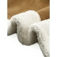 thumbnail image 5 of Faux Shearing Fur Winter Coat for Women Warm Thick Fur Lined Faux Leather Jacket S Brown, 5 of 6