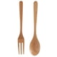 thumbnail image 2 of Juego de Cuchara y tenedor de madera Jadeshay Aspecto llamativo, 2 of 9