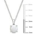 thumbnail image 3 of Everly Women's Opal Sterling Silver Necklace, 3 of 7