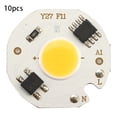 thumbnail image 1 of 10 piezas AC220V 5W alto brillo integrado chip fuente de luz COB grano foco bombilla cálida, 1 of 9