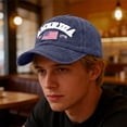thumbnail image 6 of 250th Anniversary USA Hat Casual Adjustable Patriotic Baseball Cap Commemorative Unstructured Low Profile Dad Trucker Golf Cap Outdoor Sport Black, 6 of 6