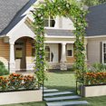 thumbnail image 2 of Costway 83” Garden Arch Trellis for Climbing Plants with Upgraded Metal Frame for Flowers, 2 of 10