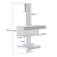 thumbnail image 1 of Estante de almacenamiento de baño de múltiples capas Estante colgante para ducha Estante colgante Cesta colgante Almacenamiento de baño Puerta trasera del inodoro, 1 of 5