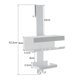 thumbnail image 1 of Estante de almacenamiento de baño de múltiples capas Estante colgante para ducha Estante colgante Cesta colgante Almacenamiento de baño Puerta trasera del inodoro, 1 of 5