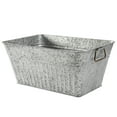 thumbnail image 4 of (2 pack) Better Homes & Gardens- Galvanized Large Rectangle Tub, BH28-056-099-29, 22 in L x 15 in W x 10 in H, 4 of 8