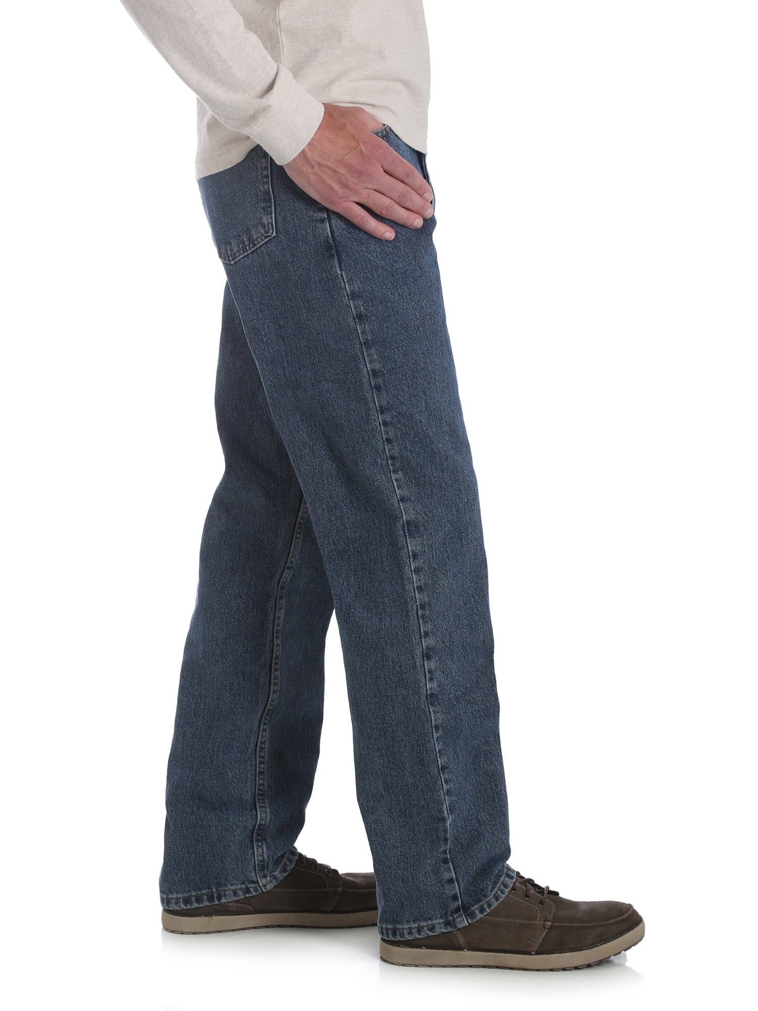 wrangler men's relaxed fit jeans with flex