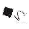 thumbnail image 6 of LOLIPPYY Black Elastic Ribbon with Button and Wave Pattern Trim, Ideal for Sewing, Craft Projects, Garment Decoration and Embellishments, 6 of 6