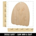 thumbnail image 2 of Fun Ghost Halloween Wood Holiday Christmas Tree Ornament Unfinished DIY Pre-Drilled Craft, 2 of 7
