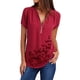 thumbnail image 1 of Blusa Casual Elegante Con Cuello en V de Moda Para Mujer Estampado de Manga Corta de Ocio Odeerbi  ODB163887, 1 of 5