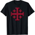 thumbnail image 2 of KNIGHTS TEMPLAR JERUSALEM CROSS KINGDOM OF JERUSALEM T-Shirt, 2 of 3