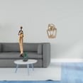 thumbnail image 2 of Estatua de mujer, escultura abstracta, figura africana, adorno coleccionable, obra de arte tallada en resina, decoración moderna para el hogar, ideal, 2 of 8
