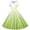 Green, variant on YHAJDS Girls Summer Beach Dress Ombre Print Short Sleeve Button Down Peter Pan Collar Dance Dress Size 5-14 Year