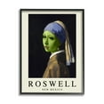 thumbnail image 2 of Stupell Industries Funny Alien Girl Roswell NM Travel & Places Painting Gray Framed Art Print Wall Art, 2 of 5