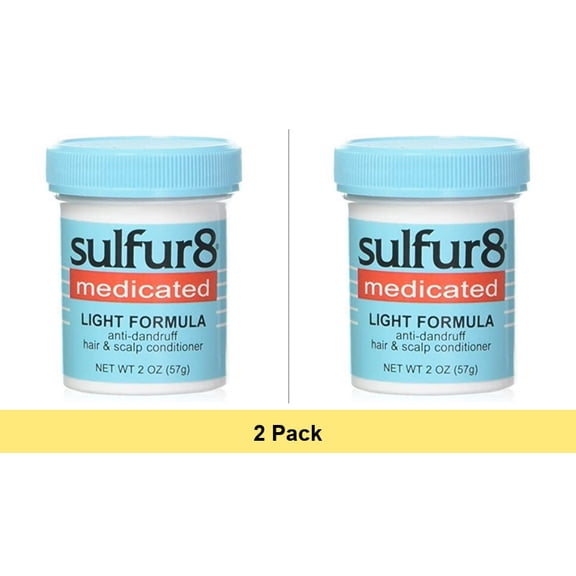 Sulfur8 Medicated Light Formula Anti-Dandruff Hair & Scalp Conditioner, 2 oz - 2 Pack