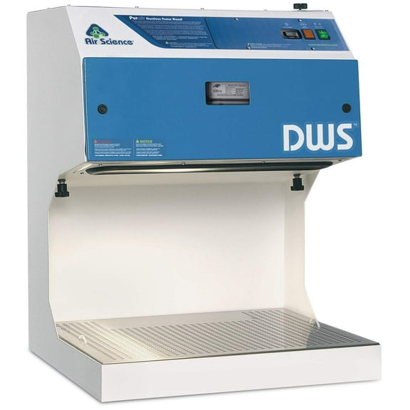 Air Science DWS24-A-GP DWS Downflow Ductless Fume Hood for Solvents, Alcohols, Organics, HYDROCARBONS, 24" / 600mm Nominal Width, 115V 60Hz