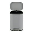 thumbnail image 6 of happimess Connor Rectangular 13.2-Gallon Trash Can with Soft-Close Lid and FREE Mini Trash Can, Gloss Gray, HPM1006I, 6 of 10