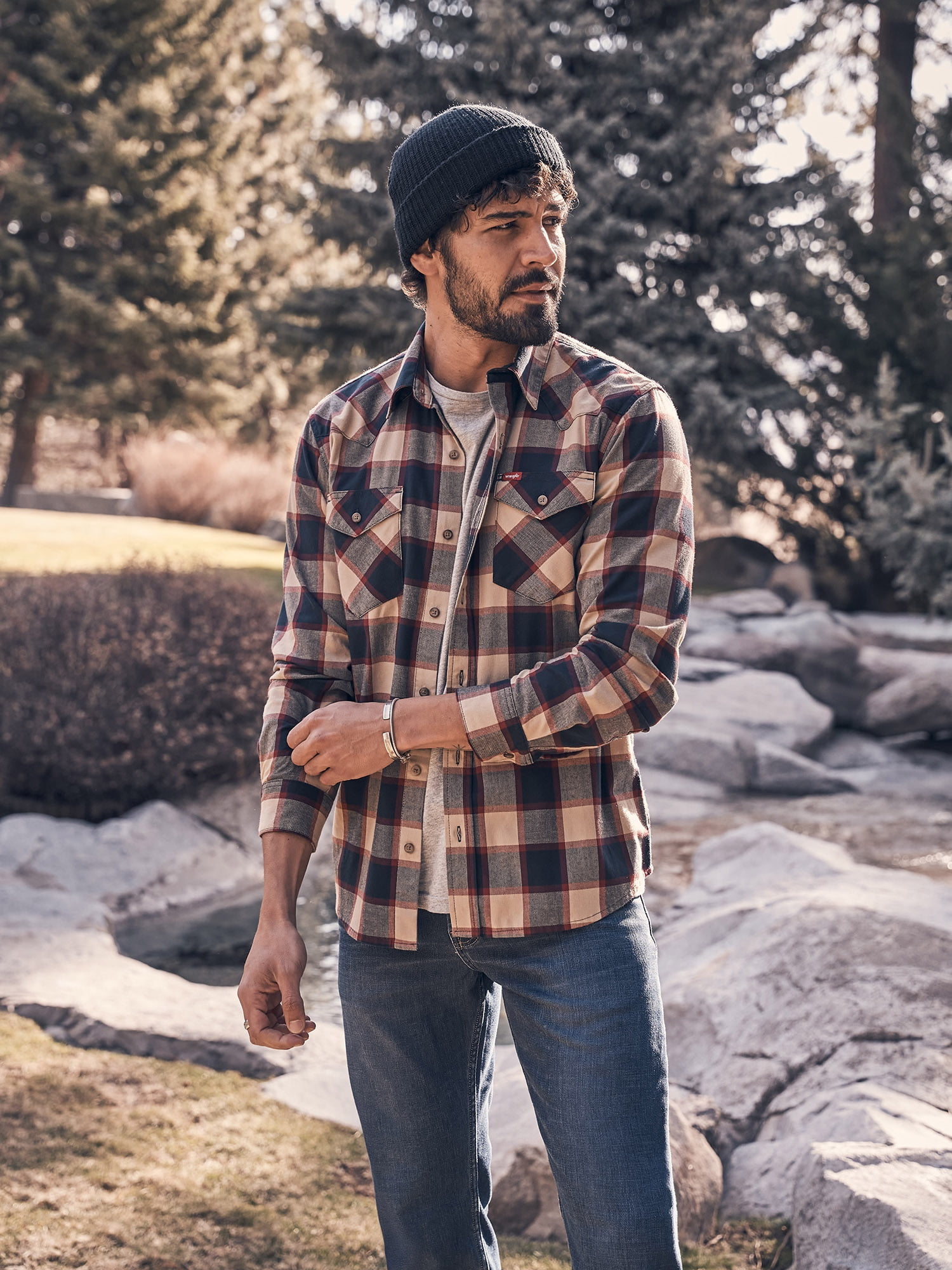 Wrangler® Men's Fleece Shirt Jacket, S-3XL