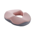 thumbnail image 4 of Cojín de asiento ergonómico Yinane de espuma viscoelástica gris claro rosa, 4 of 8