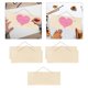 thumbnail image 5 of Letrero de madera de 5 piezas, letreros para puertas, pancartas, tablero en blanco, manualidades, rodajas de madera Completo, 5 of 8