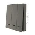thumbnail image 2 of Professional Smart Light Switch No Neutral Wire Universal Transmitter Remote Control Plate No Capacitor Needed 1/2/3 Way Works Three-way/Gary, 2 of 6