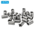 thumbnail image 3 of Unique Bargains Adaptateurs Filetage Manchon Réducteur Écrou 20pcs M10x1.5 Mâle à M8x1.25 Femelle Réparation Insert Écrou 15mm, 3 of 7