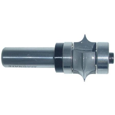 

Magnate S7652 Leaf Edge Beading Carbide Tipped Router Bit — 3/16 Radius; 1/2 Cutting Length; 1/2 Shank Diameter; 1-3/4 Shank Length; 1 Overall Diameter