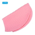 thumbnail image 3 of Unique Bargains Bonnets de Bain en Silicone Unisexes Bonnets de Bain Texturés à Bulles Chapeaux de Bain Adultes Roses, 3 of 6