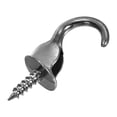thumbnail image 4 of Uxcell Ceiling Hook Screw-in Ceiling Orchid hook with Mounting Hardware 1.4" x 0.6" Grey 4 Pcs, 4 of 4
