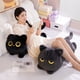 thumbnail image 4 of YiJuHui Cuddly Black Cat Plush Pillow Doll for Adults, Long Body Leg Hugging Sleeping Aid, Soft Stuffed Animal Toy for Stress Relief and Comfort, 4 of 5