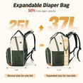 thumbnail image 2 of Mochila pañalera Tonyeee expandible 42x30x20 cm 25-37 L, 2 of 7