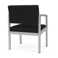 thumbnail image 5 of Fauteuil d'Appoint Surdimensionné en Acier Lenox pour Réception / Acier Argenté / Noir, 5 of 5