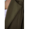 thumbnail image 4 of Blazer PRETTYGARDEN Manga Larga Solapas Bolsillos Verde Militar M, 4 of 8