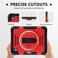 thumbnail image 4 of ELEHOLD Case for Apple iPad 10th Gen, Shockproof Case with 360°Rotating Adjustable Shoulder Hand Strap & Stand,Red, 4 of 8