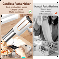 thumbnail image 3 of Multifunctional Noodle Machine, Small Electric Noodle Machine, Five-in-One Wireless Noodle Machine with Screen Display,1 x noodle tube 5 x noodle outlets, 3 of 7